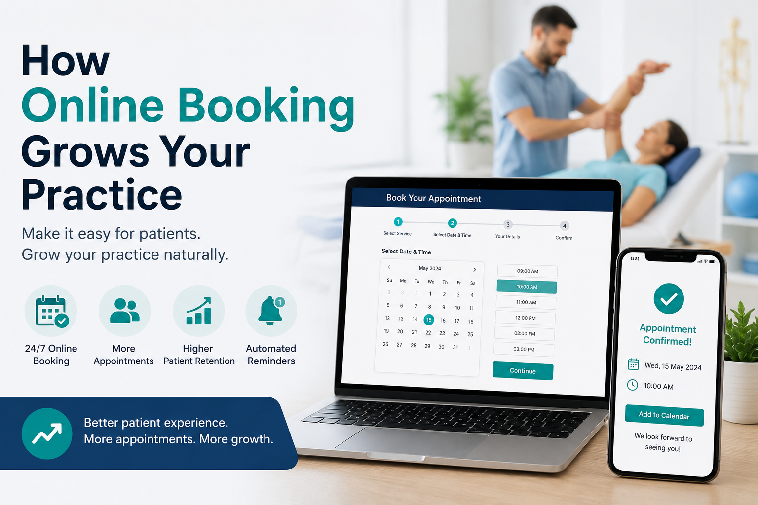 How Online Booking Grows Your Practice