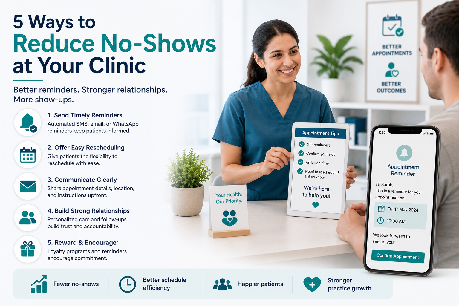 5 Ways to Reduce No-Shows at Your Clinic
