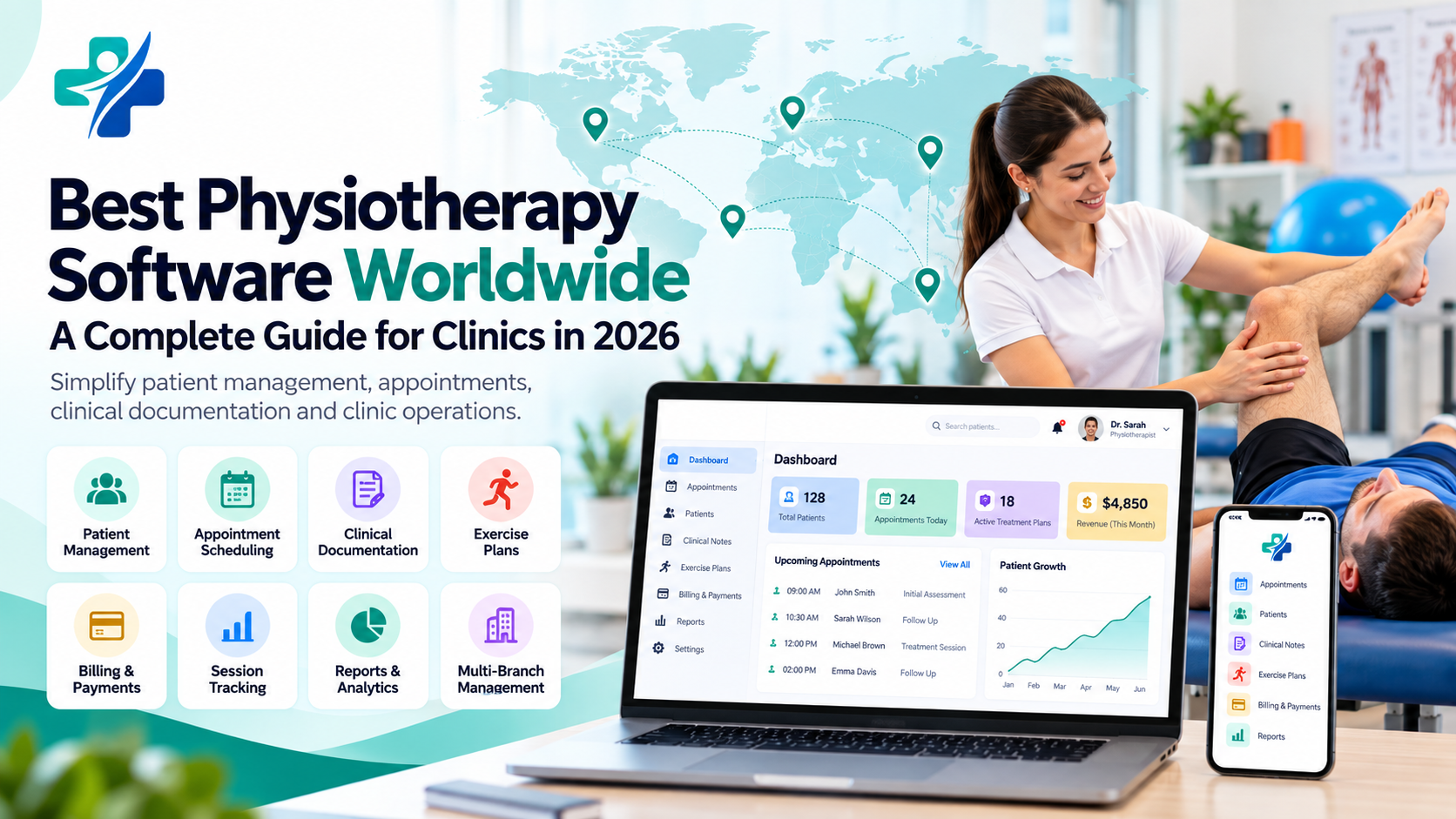Best Physiotherapy Software Worldwide: A Complete Guide for Clinics in 2026